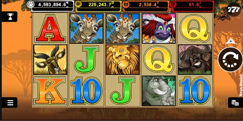 Khám phá biểu tượng và tỷ lệ trả thưởng của Mega Moolah 