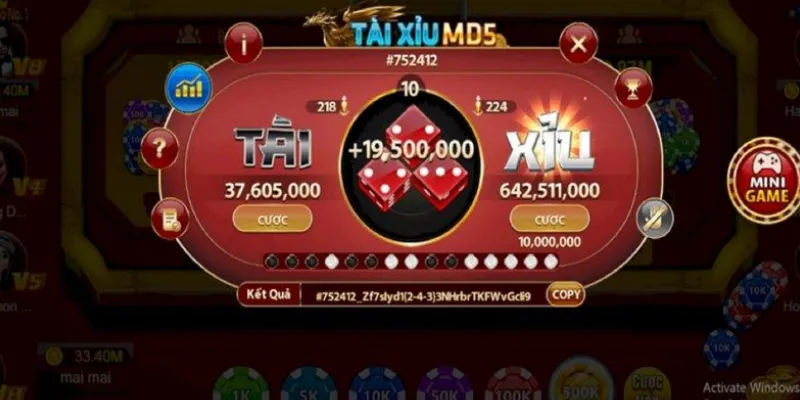 Quy tắc hoạt động của MD5 trong trò chơi Tài Xỉu