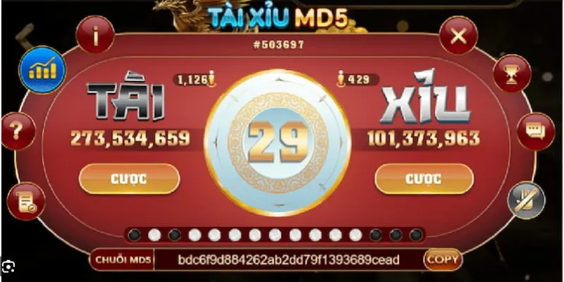 Đánh giá xác suất thắng cược trong tài xỉu MD5