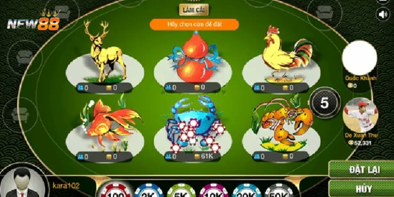 Đánh giá tỷ lệ trả thưởng của các cửa cược trong bầu cua tôm cá