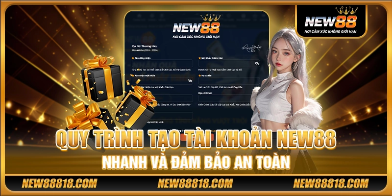 Quy trình tạo tài khoản New88 nhanh và đảm bảo an toàn