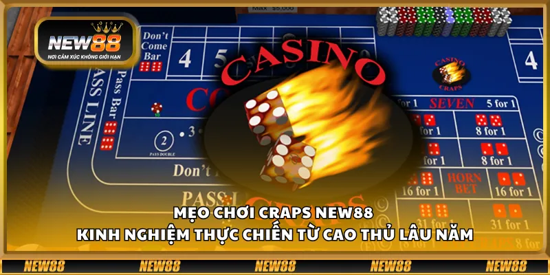 Mẹo chơi Craps New88 – Kinh nghiệm thực chiến từ cao thủ lâu năm