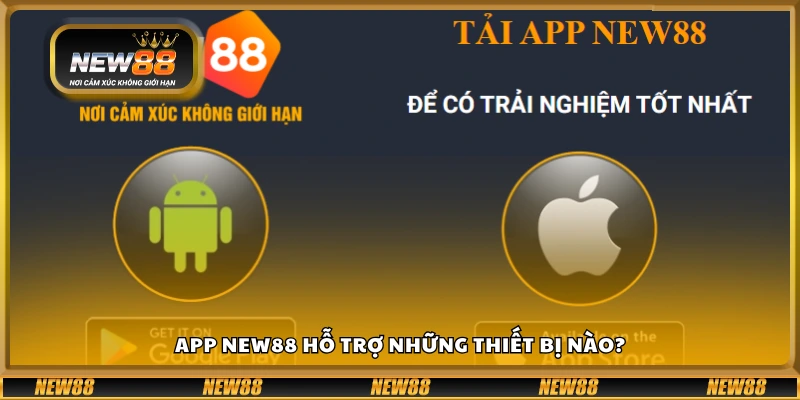 Những thiết bị nào có thể cài đặt ứng dụng New 88?