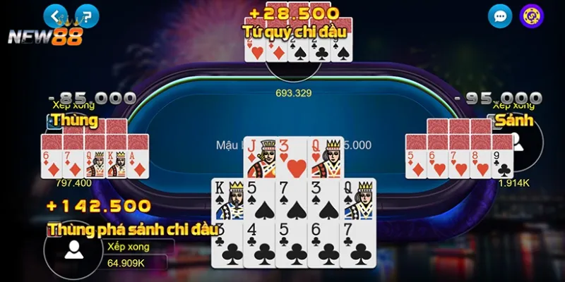 Tìm hiểu những cách xếp bài Mậu Binh thường gặp